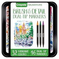 Algopix Similar Product 17 - Crayola Brush  Detail Dual Tip Marker