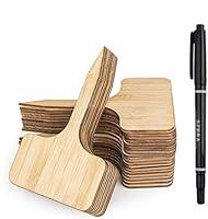 Algopix Similar Product 13 - NROCK 60pcs Bamboo Plant Label 6 x 10