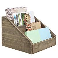 Algopix Similar Product 19 - MyGift Vintage Dark Brown Wood 4