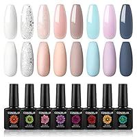 Algopix Similar Product 8 - Gel Nail Polish Set 8pc 10ML Soak Off