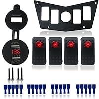 Algopix Similar Product 17 - IZTOSS Aluminum Black Dash Panel Plate