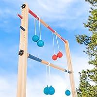 Algopix Similar Product 7 - Hey Play Double Wooden Ladder Golf