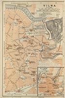 Algopix Similar Product 13 - Vilnius Map Journal Vintage 1914 Map