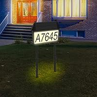 Algopix Similar Product 5 - Solar Address Sign House Numbers for