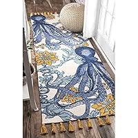Algopix Similar Product 9 - nuLOOM Thomas Paul Printed Flatweave