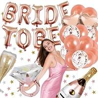 Algopix Similar Product 8 - Bride to Be Balloons  Rose Gold