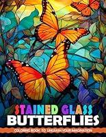 Algopix Similar Product 14 - Stained Glass Butterflies Coloring