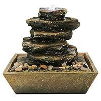 Algopix Similar Product 1 - Sunnydaze Cascading Rocks Tabletop