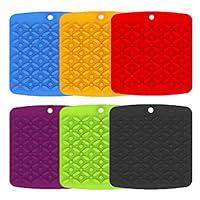 Algopix Similar Product 7 - Bekith 6 Pack Silicone Trivet Mat Hot