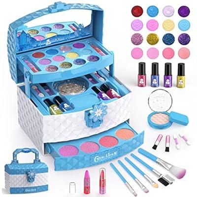 Girls Simulation Cosmetics Toys Set Pretend Makeup Game Kids Play House  Simulation Make up Lipstick Nail Polish Educational Toy