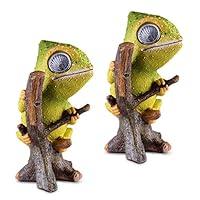 Algopix Similar Product 6 - Chameleon Solar Garden Decorations