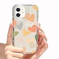 Algopix Similar Product 1 - Yomjew Clear Love Heart Case for iPhone