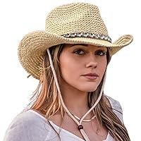Algopix Similar Product 1 - Straw Cowboy Hats for Women and Men