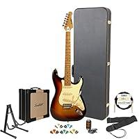 Algopix Similar Product 8 - Sawtooth Sunburst Electric Guitar