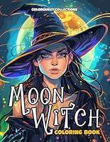 Algopix Similar Product 7 - Moon Witch Coloring Book Slightly