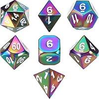 Algopix Similar Product 3 - 7 Die Metal Polyhedral Dice Set DND