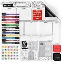 Algopix Similar Product 7 - Arteza Dry Erase Magnetic Weekly