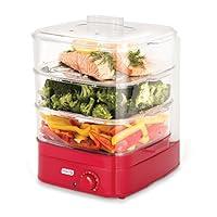Algopix Similar Product 16 - Dash DIS001RD Instant Food Steamer, Red