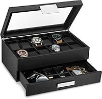 Algopix Similar Product 6 - Glenor Co Watch Box with Valet Drawer