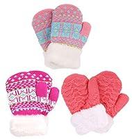 Algopix Similar Product 16 - Toddler Mittens Girls 3 Pairs Girls