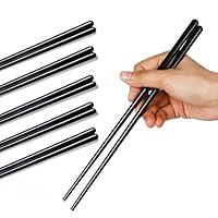 Algopix Similar Product 18 - LEETOYI Ceramic Chopsticks Set of 5