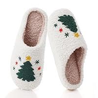 Algopix Similar Product 11 - Feionusin Christmas Tree Slippers for