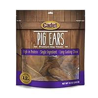 Algopix Similar Product 4 - Cadet Natural Pig Ears for Dogs 12 Count