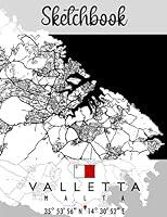 Algopix Similar Product 15 - Sketchbook VALLETTA MAP MALTA