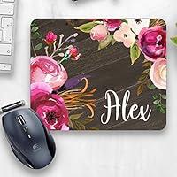 Algopix Similar Product 7 - Rustic office Floral mouse pad