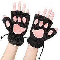 Algopix Similar Product 14 - Odema Womens Bear Plush Cat Paw Claw