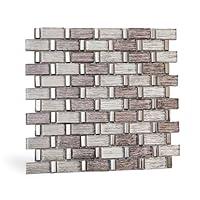 Algopix Similar Product 3 - Adedeo Glass Mosaic Tile Iridescent