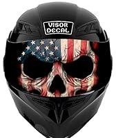 Algopix Similar Product 13 - V33 American Flag Skull VISOR TINT