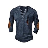 Algopix Similar Product 8 - MOGUI Flag Cross Shirt I Stand For The