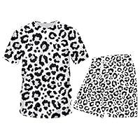 Algopix Similar Product 3 - Snow Leopard 2Piece Suit Men Tracksuit