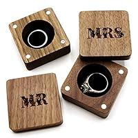 Algopix Similar Product 18 - 2pc Mr  Mrs Ring Box Set for Wedding