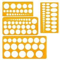 Algopix Similar Product 17 - 4 Pieces Circle Stencils for Drawing