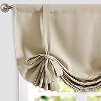 Algopix Similar Product 2 - JINCHAN Tie Up Valance Curtains Kitchen