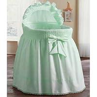 Algopix Similar Product 16 - aBaby Smocked Bassinet Skirt Mint