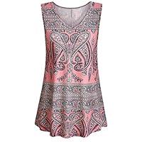Algopix Similar Product 10 - Sumen Women Summer Tank Tops Retro