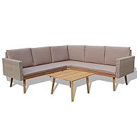 Algopix Similar Product 4 - 4 Piece Garden Lounge Set with Cushions