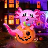 Algopix Similar Product 16 - Halloween Inflatable Witch Motorcycle