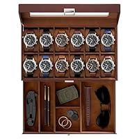 Algopix Similar Product 6 - ProCase Watch Box for Men 12 Slot Mens