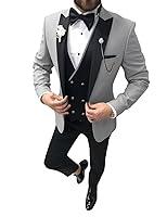 Algopix Similar Product 18 - Tuxedo for Men PromMen 3 Piece Suit