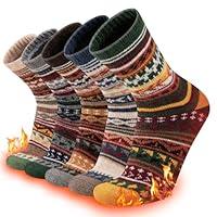 Algopix Similar Product 10 - COOPLUS Wool Socks Mens Warm Winter