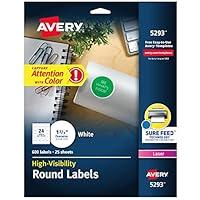 Algopix Similar Product 16 - Avery High Visibility Printable Round