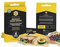 Algopix Similar Product 13 - Beeswax Food Wraps 4 Pack by Keeper