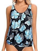 Algopix Similar Product 18 - Yonique Womens Blouson Tankini Top No