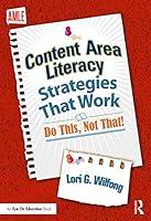 Algopix Similar Product 19 - Content Area Literacy Strategies That