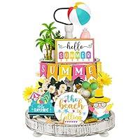 Algopix Similar Product 16 - 12 Pcs Summer Tiered Tray Decor Set