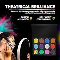 Face Painting Kit For Kids Party,22 Colors Face Paint Kit Includes Paint  Tray,Sponges,Brushes and Stencils,Professional Face Painting Kit Non Toxic